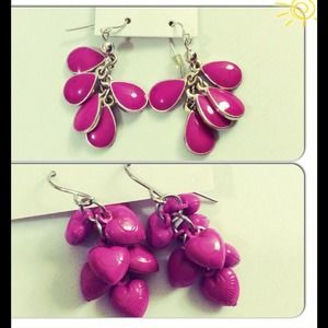 Pink Fancy earring set